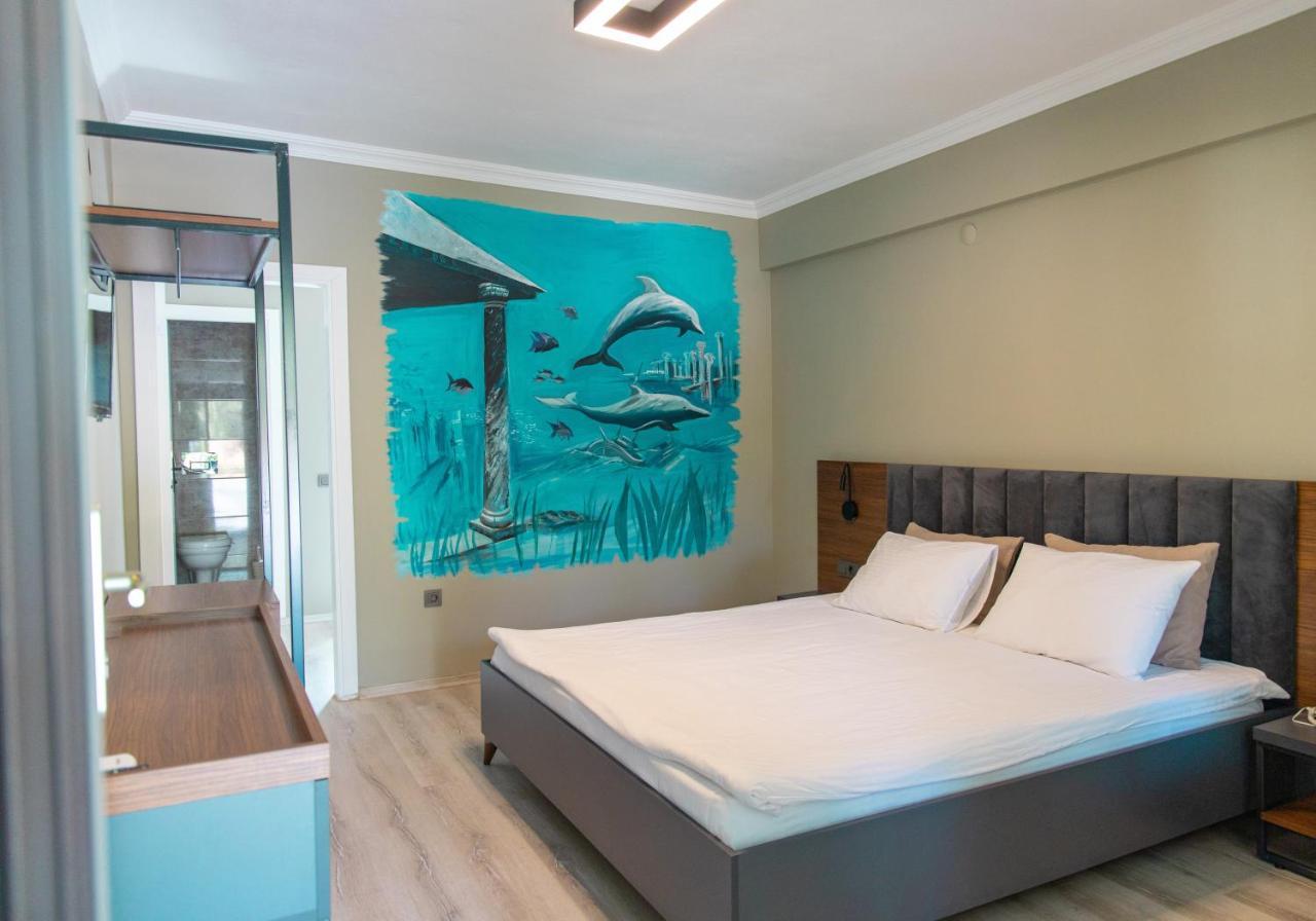 Kayalar Blue Beach Hotel Sazlı Exteriör bild